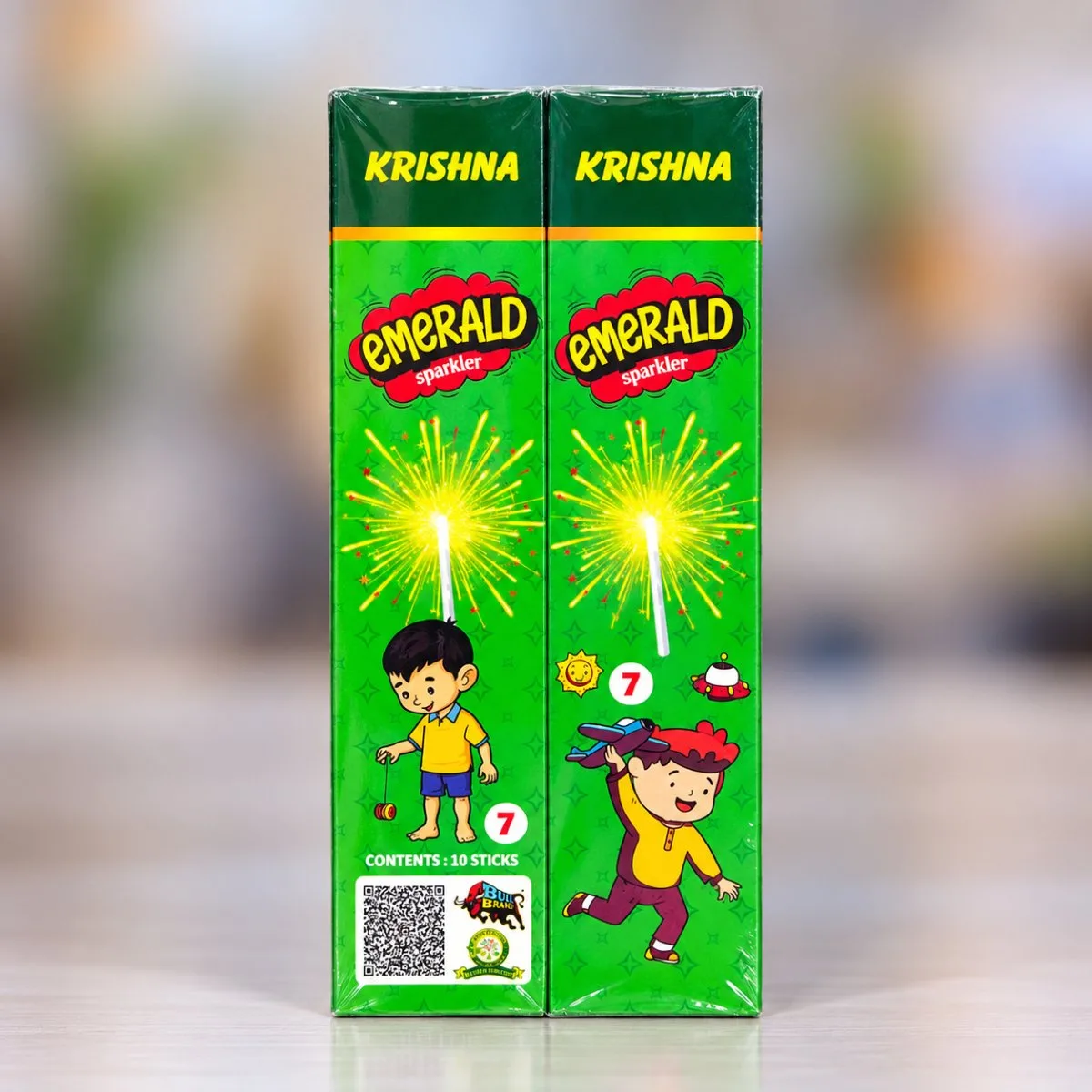 7 cm Green Sparkler